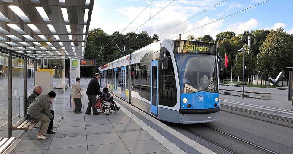 In Ulm fährt die neue Linie inzwischen. In Ludwigsburg muss noch entschieden werden, wo eine Bahn überhaupt fahren könnte. Foto: privat