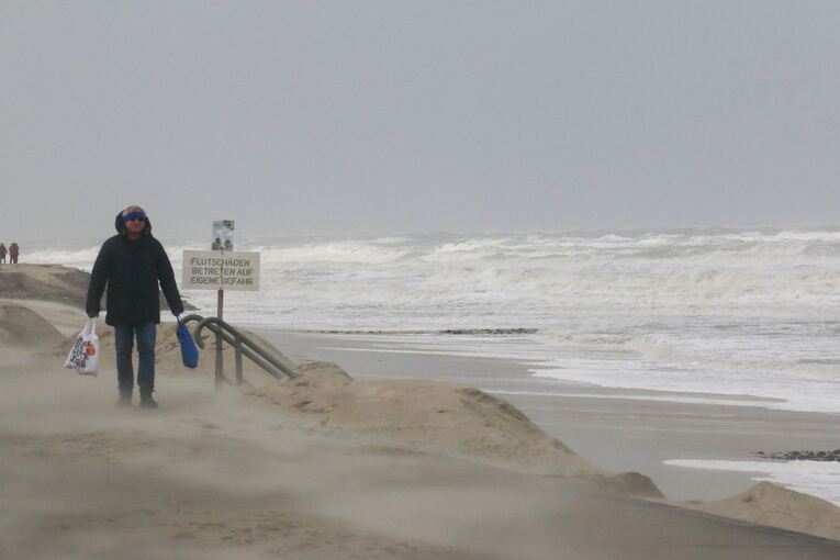 Sturmtief Ylenia - Wangerooge