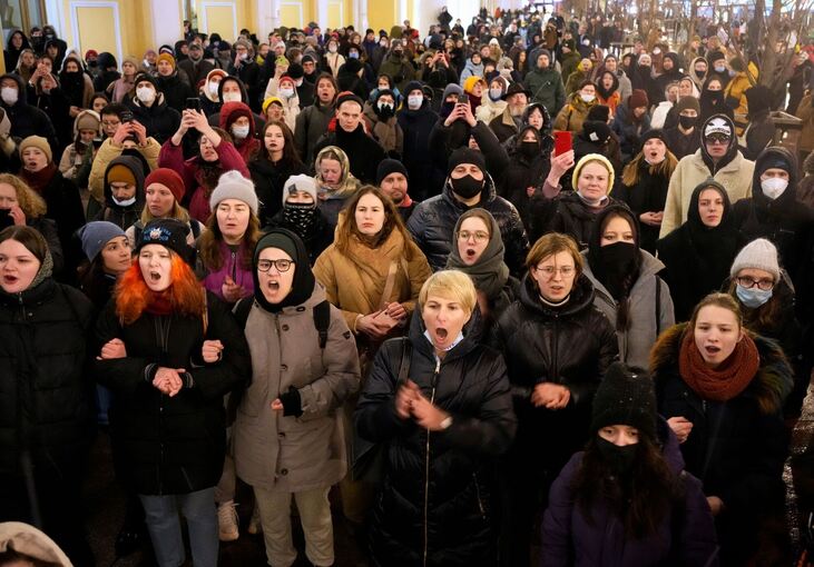 Demonstration in St. Petersburg