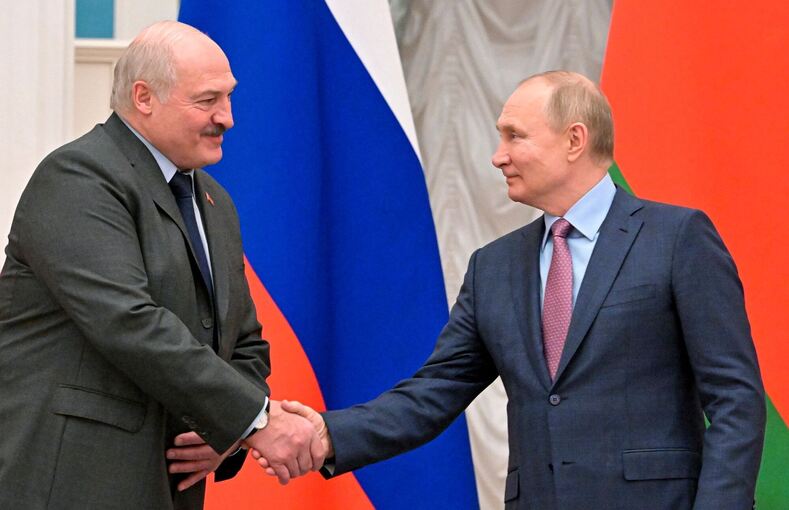 Putin mit Lukaschenko