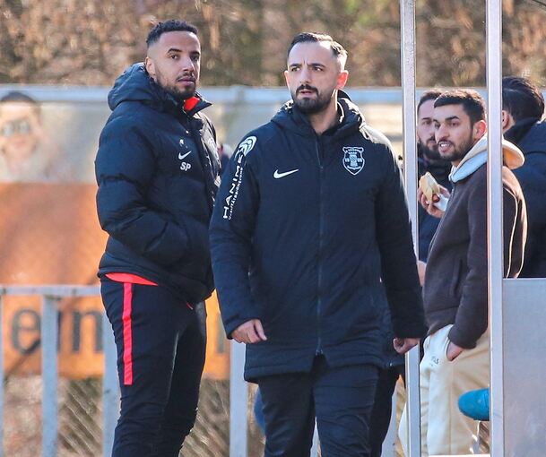 Croatia-Trainer Muhamed Bajrami (rechts). Foto: Baumann