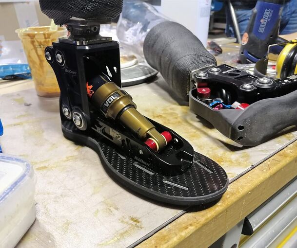 Auf High-Tech unterwegs: Seine Prothesen kommen aus dem 3-D-Drucker. Foto: privat