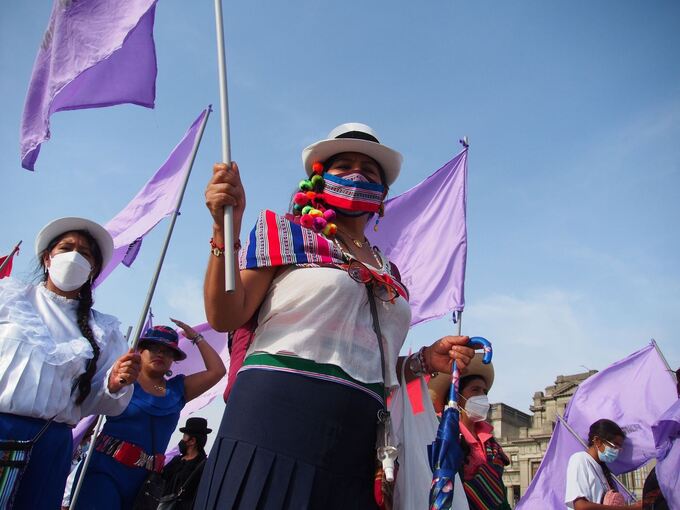 Demonstration in Peru
