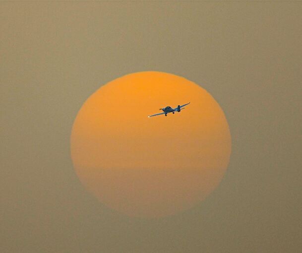 Sonne im Saharastaub. Archivfoto: dpa