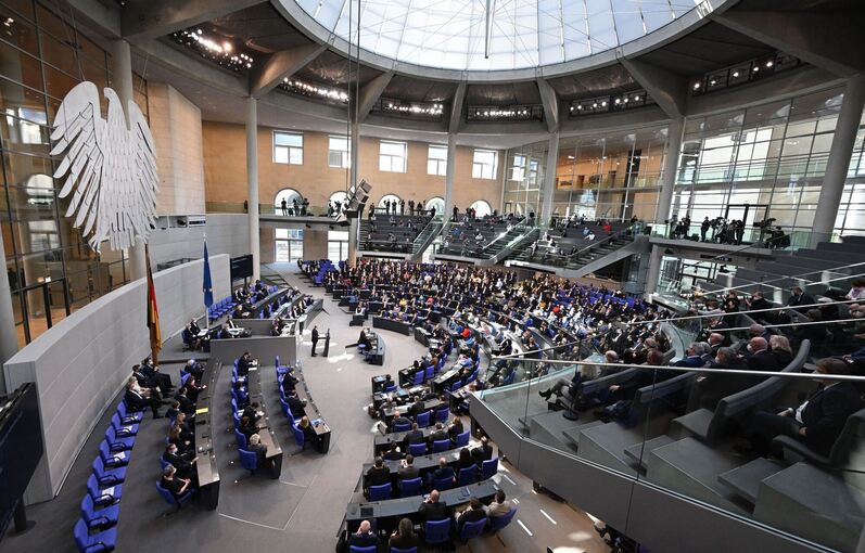 Sitzung im Bundestag