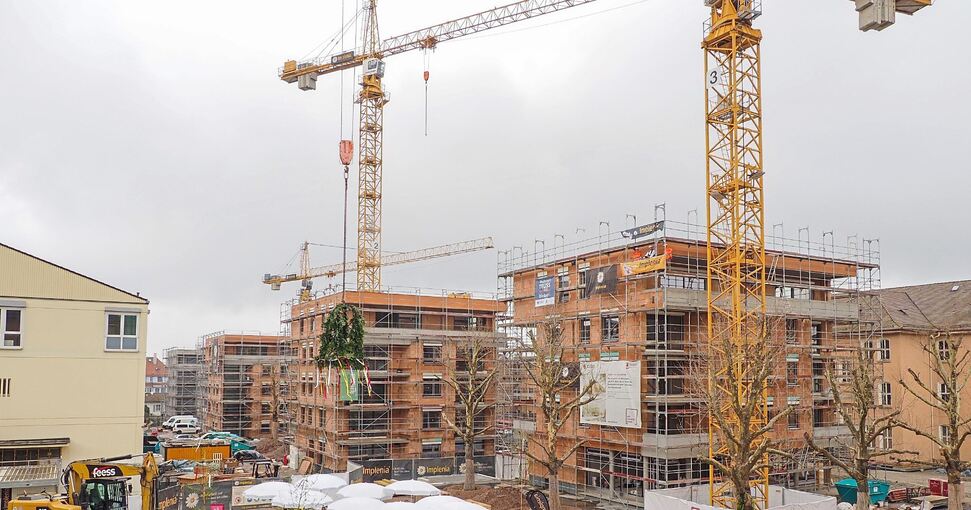 Das Jägerhofquartier wird wie geplant entwickelt. Hier errichtet die Wohnungsbau Ludwigsburg 161 Wohneinheiten. Archivfoto: Holm Wolschendorf