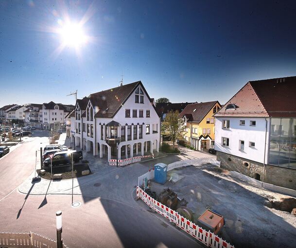 Offen und transparent präsentiert sich Sersheims neue Mitte. Foto: Alfred Drossel