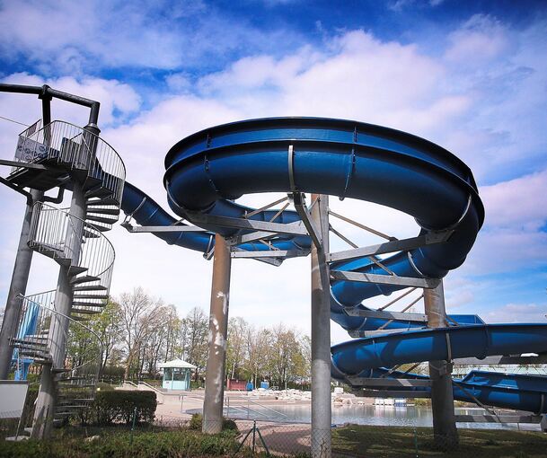 Die Rutsche ist betriebsbereit. Foto: Alfred Drossel