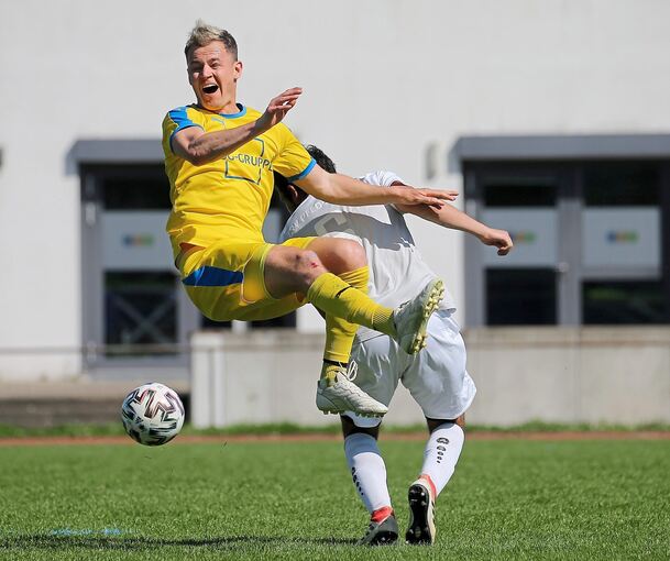 Harte Landung: Timo Plitzner und der SV Kornwestheim können so gut wie sicher für die Bezirksliga planen.Foto: Baumann