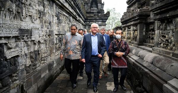 Steinmeier baru saja menyelesaikan perjalanan ke Indonesia