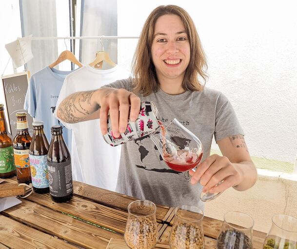 Vanessa Pantoudis aus Ludwigsburg ist ausgebildete Bier-Sommelière. Bild: Holm Wolschendorf