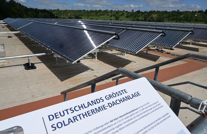 Größte Dach-Solarthermieanlage Deutschlands
