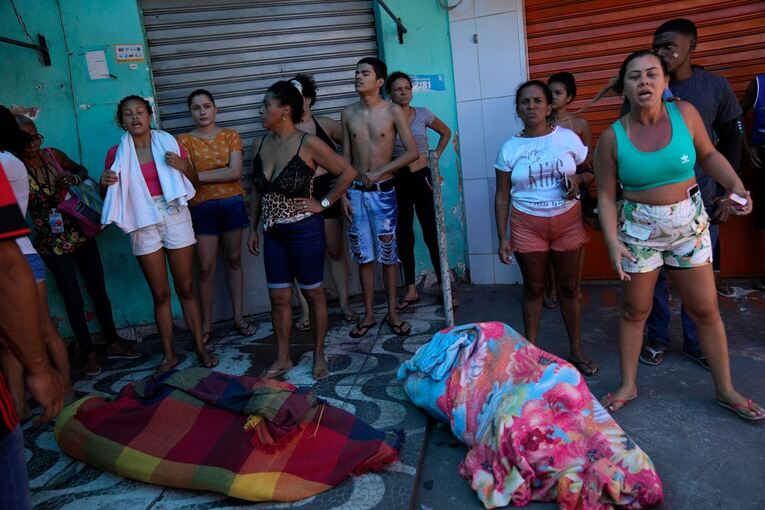 Unruhen in einer Favela in Brasilien