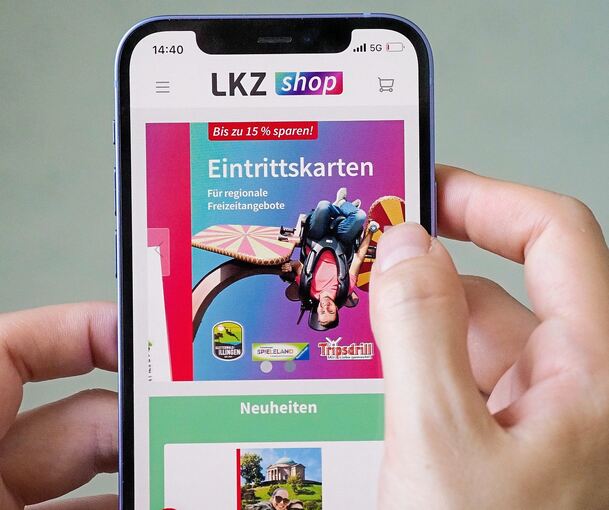 So sieht die Oberfläche des neuen LKZ-Onlineshops aus. Foto: Holm Wolschendorf