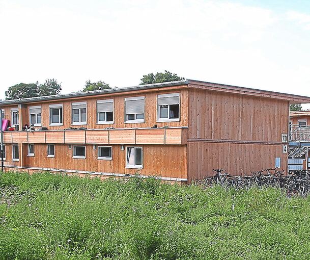 Auf eine solche große Unterkunft wie in Bietigheim hofft man auch am Stadtrand von Korntal, um die Quoten zu erfüllen. Archivfoto: Alfred Drossel