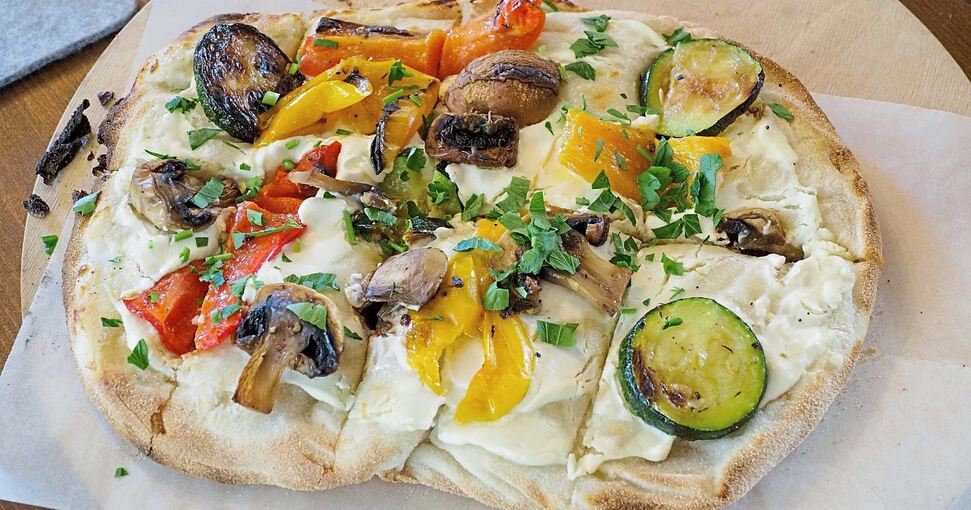 Flammkuchen vegetarisch....