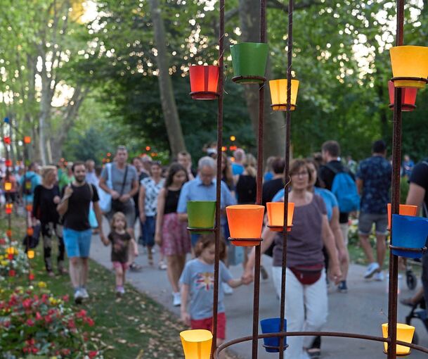 Das Blühende Barock Ludwigsburg ist ein beliebtes Ausflugsziel mit zahlreichen Events, wie dem Lichterzauber.
