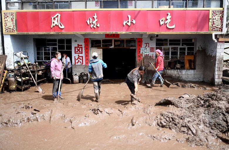 Sturzflut im Nordwesten Chinas