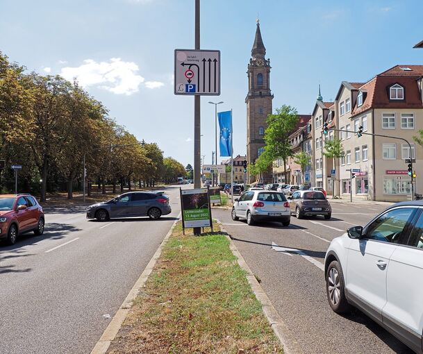 Auf der Höhe des Forums und der Karlstraße gibt es einen Wendepunkt für die Autofahrer. Foto: Holm Wolschendorf