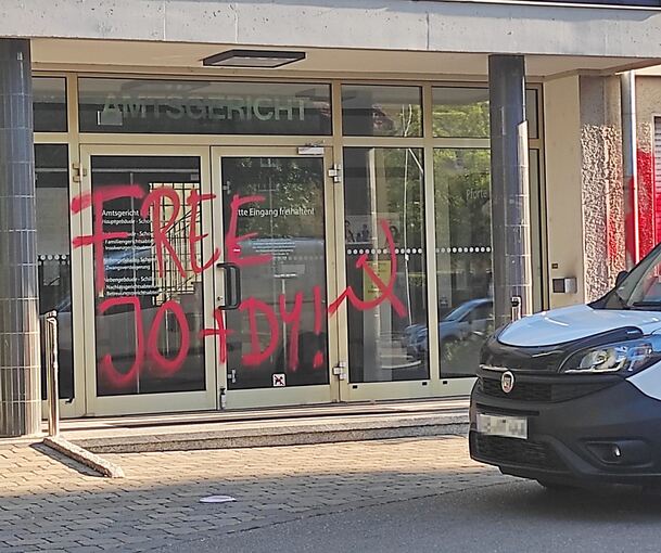 Der Eingang zum Ludwigsburger Amtsgericht am Dienstag. Foto: privat