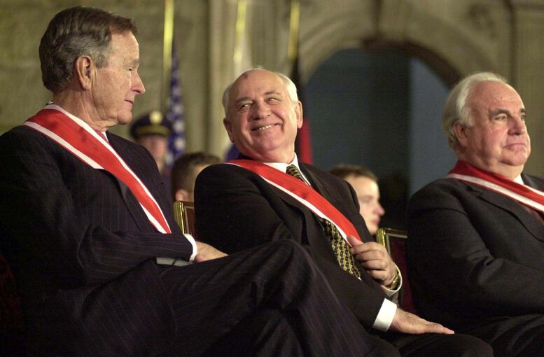 Michail Gorbatschow mit Geoge Bush Sr.