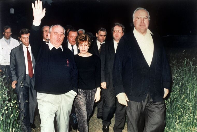 Michail Gorbatschow mit Helmut Kohl