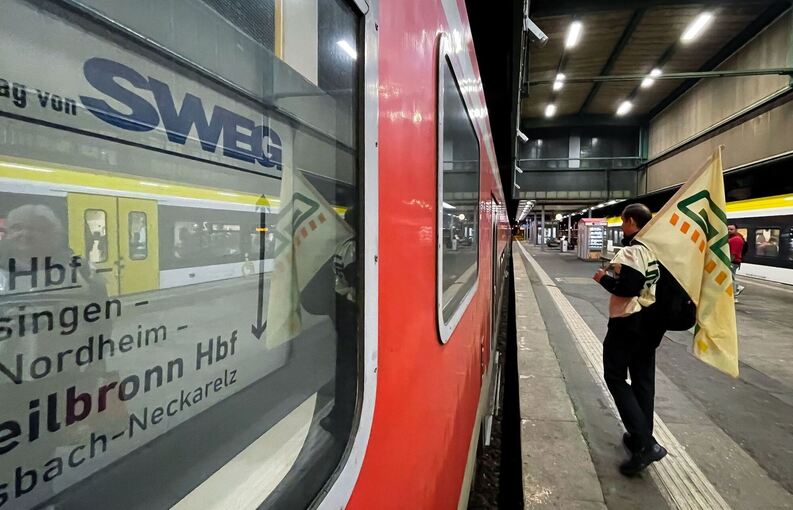 Streik im regionalen Bahnverkehr - Stuttgart