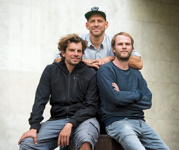 Haben sich in Ludwigsburg wohlgefühlt: Die „Sportis“ – Rüdiger Linhof, Florian Weber und Peter Brugger (von links). Foto: Matthias Balk/dpa