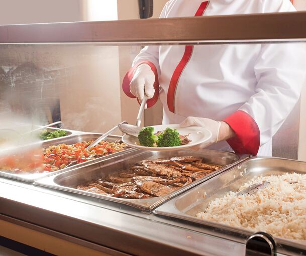 In einigen Schulen des Landkreises stammt das Mensaessen von einem regionalen Anbieter, andere Caterer haben dagegen eine deutlich weitere Anreise, um ihre Mahlzeiten anzuliefern. Foto: Ercan Senkaya /stock.adobe.com