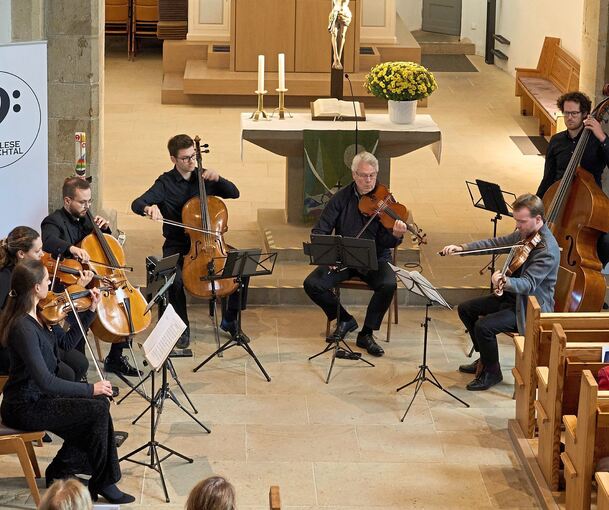 Das Wendling Ensemble in der Stadtkirche. Foto: Andreas Becker