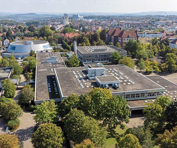 Blick auf das Bildungszentrum West in der Ludwigsburger Weststadt. Archivfoto: Holm Wolschendorf