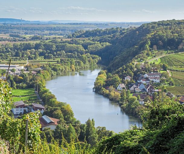 Der Neckar bei Mundelsheim: Ziel des Projekts „Landschaftspark Neckar“ ist es, den Fluss erlebbarer zu machen. Archivfoto Holm Wolschendorf/LKZ