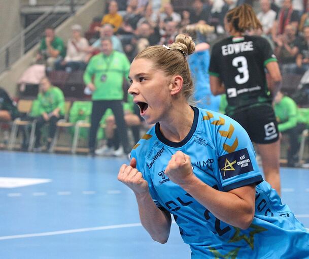 Die Dänin Trine Østergaard kehrt von der Handball-EM mit der Silbermedaille zurück nach Bietigheim. Foto: Baumann