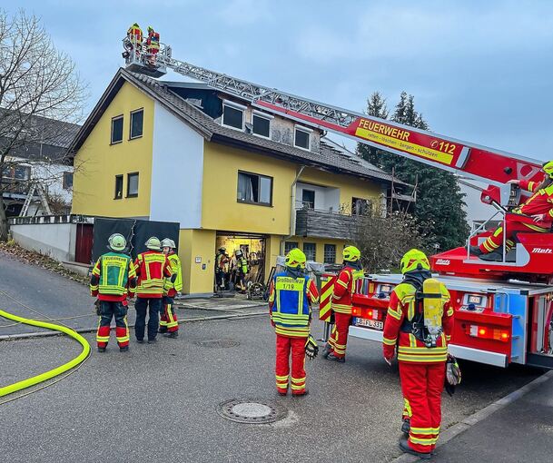 Die Freiwillige Feuerwehr verhinderte, dass das Feuer auf das Gebäude übergriff. Fotos: KS-Images.de / C. Mandu