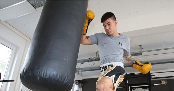 Boxer Leonardo Di Stefano Ruiz vor seinem größten Kampf