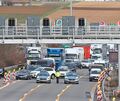 Vor dem Engelbergtunnel staut sich der Verkehr. Vor dem Engelbergtunnel staut sich der Verkehr.
