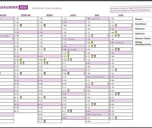 Begehrt, weil für jeden Haushalt wichtig: der Abfallkalender. Foto: LKZ