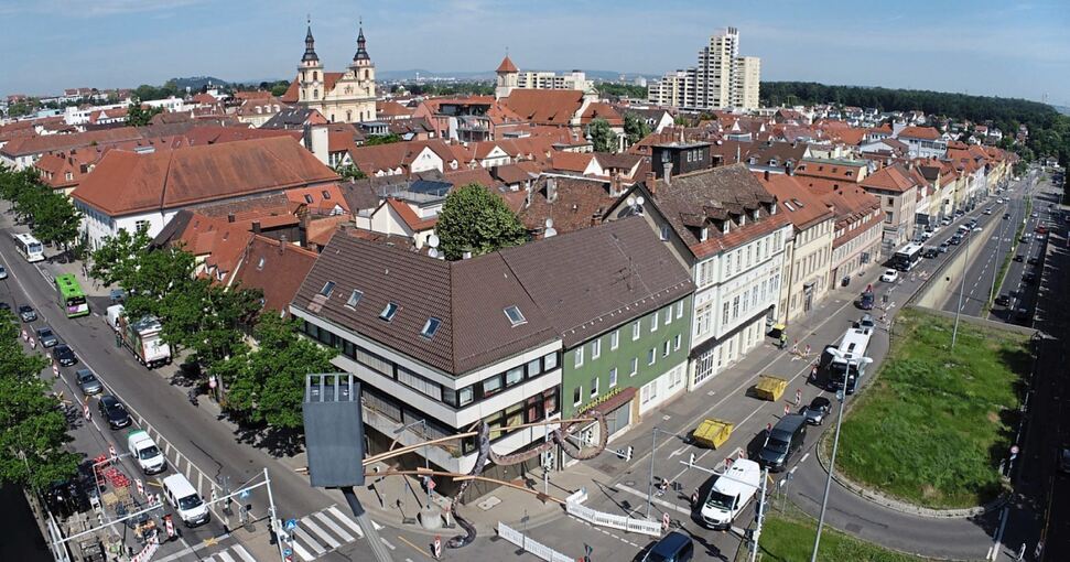 Die Ecke Wilhelmstraße/Schlossstraße in ihrem heutigen Zustand. ©ReinventingSociety/Loomn
