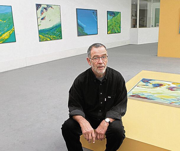Ulrich Zeh in seiner Ausstellung 2011 in Kornwestheim. Archivfoto: Ramona Theiss