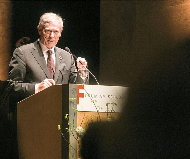 Horst Köhler als Festredner bei der Stadtgründungsfeier 2018. Foto: Stadt Ludwigsburg, Stollenberg
