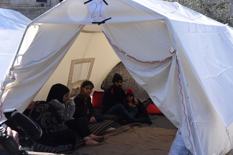 Erdbebenkatastrophe in Syrien- Aleppo