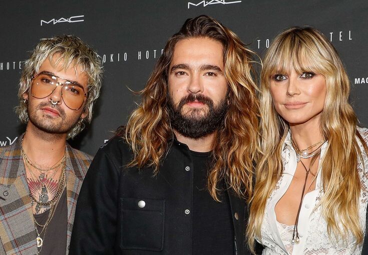Kaulitz-Brüder und Heidi Klum