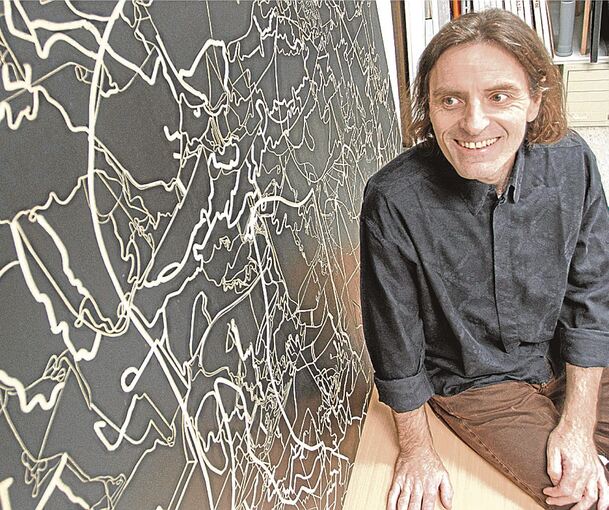 Wolfgang Folmer zeigt seine Werke in Backnang. Foto: Holm Wolschendorf