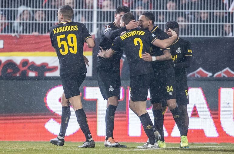 Torjubel von Union St. Gilloise Torjubel von Union St. Gilloise