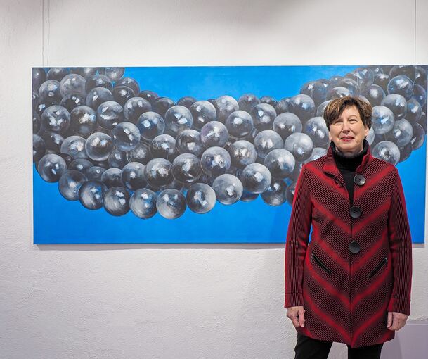 Duftiger Strich: Elisabeth Mehrl mit „Aus dem Vollen“. Foto: Holm Wolschendorf