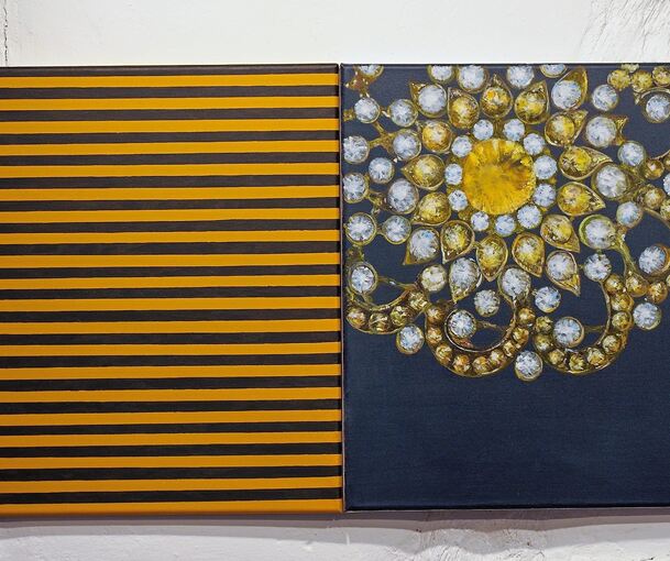 Die Ausstellung „Glanzstücke“ von Elisabeth Mehrl. Foto: Holm Wolschendorf