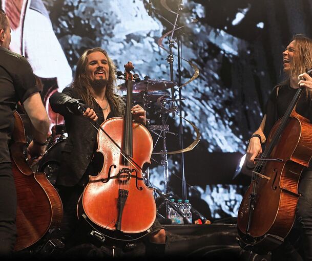 Die Erfinder des Metal-Cellos: Apocalyptica in Ludwigsburg. Foto: Ramona Theiss