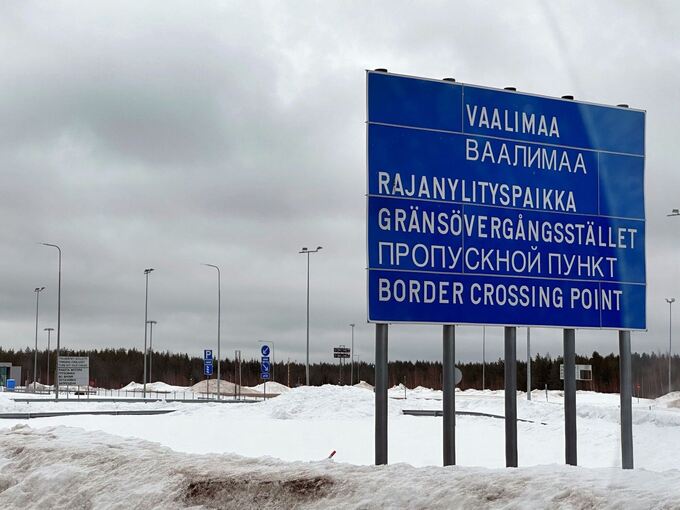Grenze zwischen Finnland und Russland