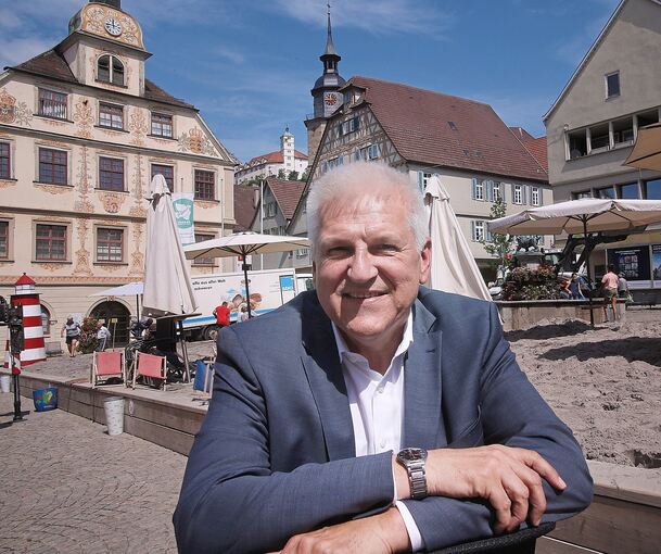 Ehemaliger Vaihinger Oberbürgermeister Gerd Maisch: Sein Einsatz in Oberriexingen ist in dieser Woche verlängert worden. Archivfoto: Alfred Drossel