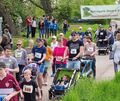 Auch Eltern mit Kindern waren an den Start gegangen. Foto: Holm Wolschendorf
